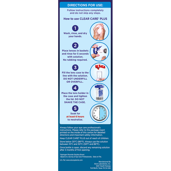 Alcon CLEAR CARE Cleaning & Disinfecting Solution with HydraGlyde