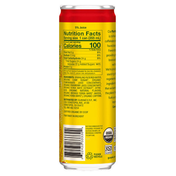 Yerba Madre Organic Yerba Mate Sparkling Cranberry Pomegranate