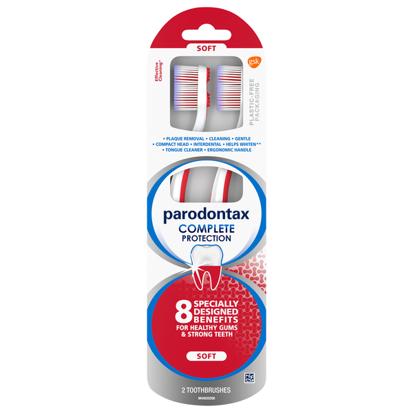 parodontax Toothbrushes, Complete Protection, Soft