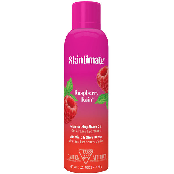 Skintimate Skin Therapy Raspberry Rain Shave Gel for Women, Moisturizing Shaving Cream