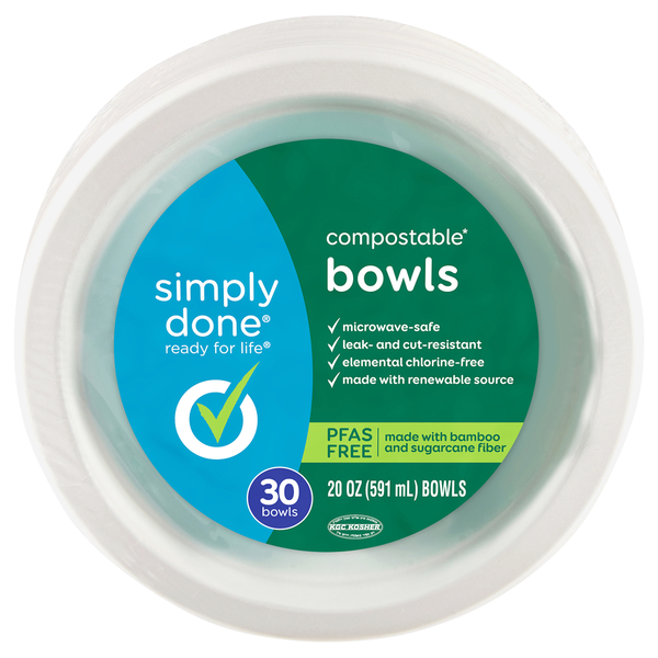 Simply Done 20 Oz Compostable Bowls