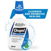Orajel Fresh Mint Mouth Sores Antiseptic Rinse️ DestGlow