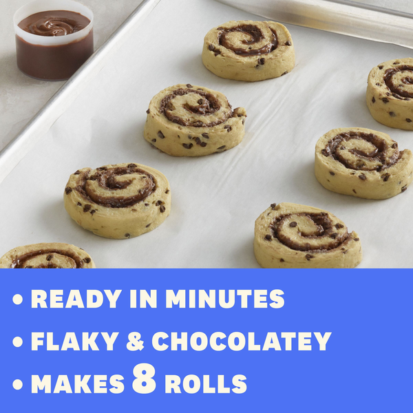 Pillsbury Flaky Chocolate Rolls with Icing Canned Pastry Dough