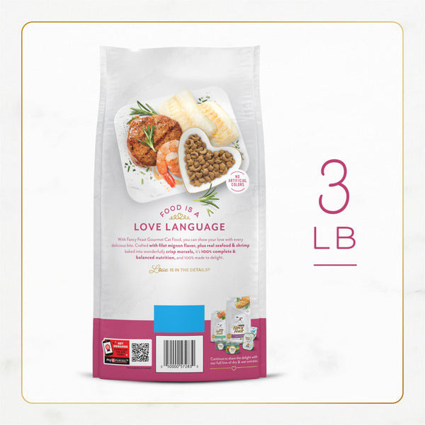 Purina Fancy Feast Filet Mignon Flavor with Real Seafood and Shrimp