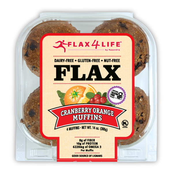 Flax4Life Cranberry Orange Muffins