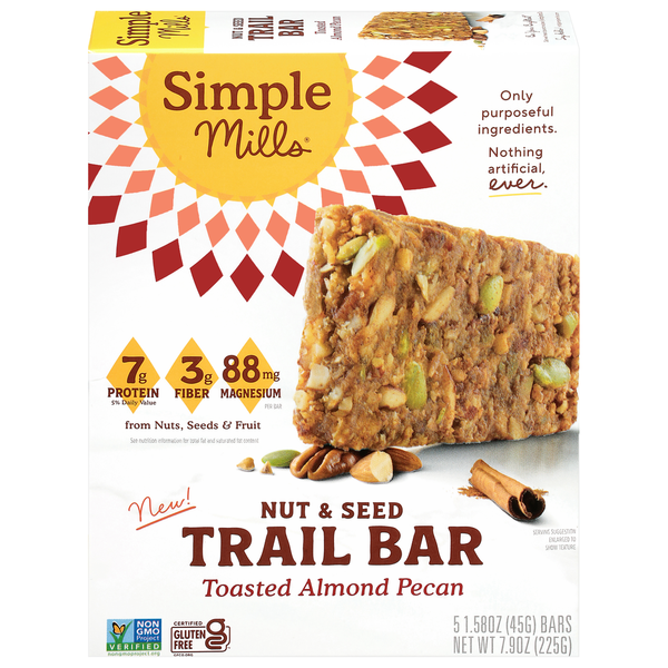 Simple Mills Nut & Seed Toasted Almond Pecan Trail Bar