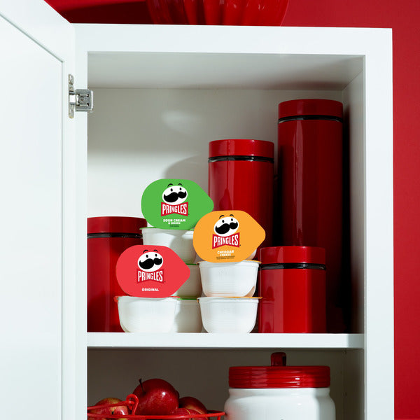 Pringles Snack Cups Variety Pack Potato Crisps Chips, Lunch Snacks, Snack Stacks, 27 Count