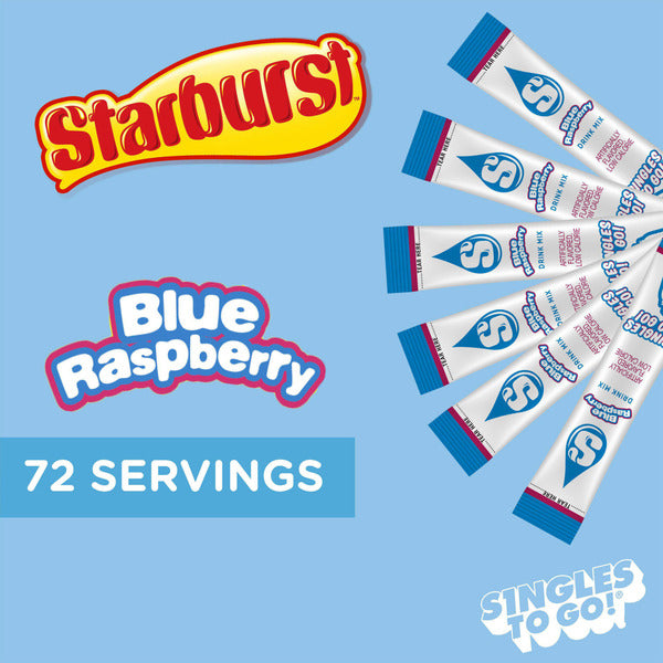 STARBURST Blue Raspberry Drink Mix, Low Calorie