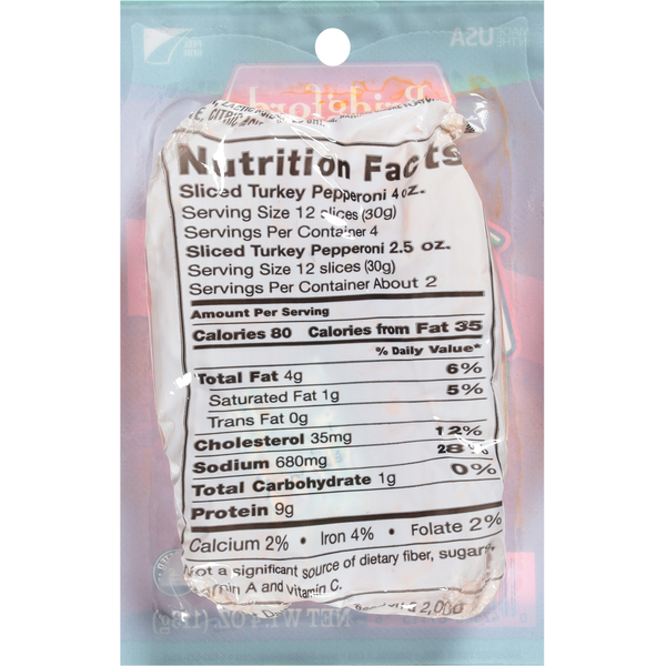 Bridgford Gluten Free! Turkey Pepperoni