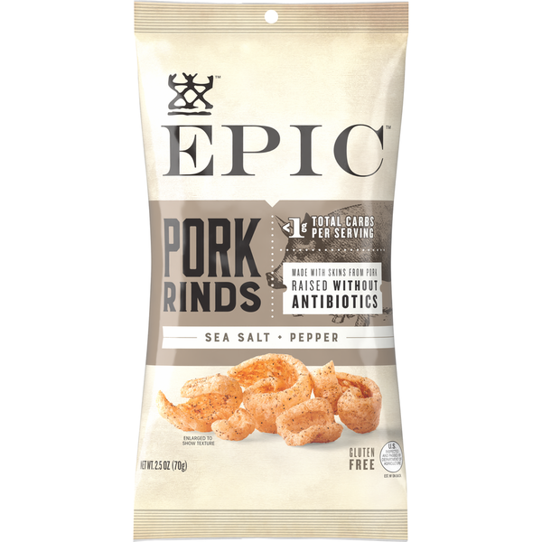 EPIC Sea Salt and Pepper Pork Rinds