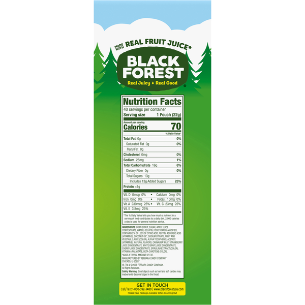 Black Forest Juicy Burst Mixed Fruit Fruit Flavored Snacks
