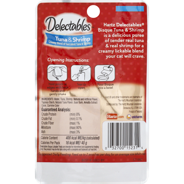 Delectables Lickable Treat, Tuna & Shrimp