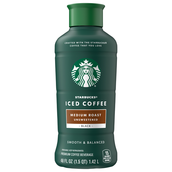 Starbucks Unsweetened Medium Roast Black Iced Coffee