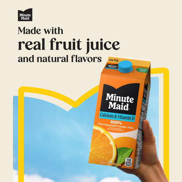 Minute Maid Calcium Orange Juice Carton