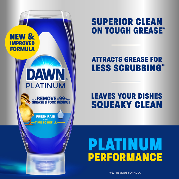 Dawn Platinum EZ Squueze Dish Soap Fresh Rain