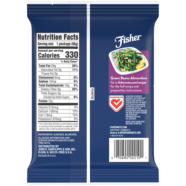 Fisher Silvered Almonds