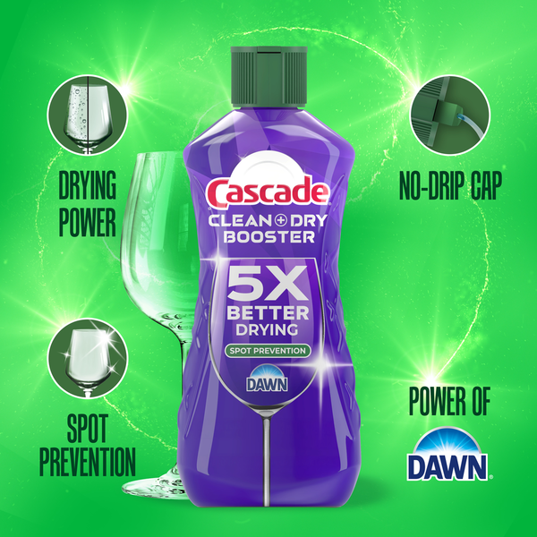 Cascade Rinse Aid Clean & Dry Booster