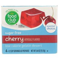 Food Club Cherry Sugar Free Low Calorie Gelatin De...
️
