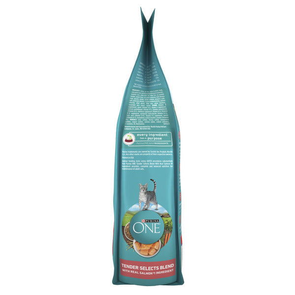 Purina ONE Natural Dry Cat Food, Tender Selects Blend With Real Salmon