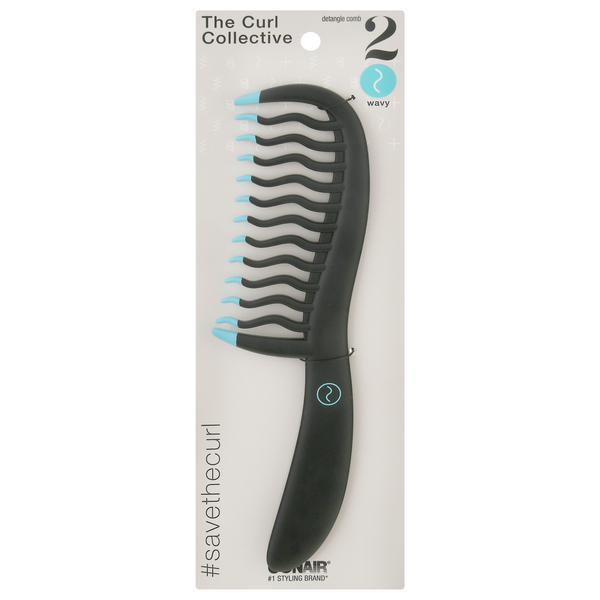 Conair Detangle Comb, 2 Wavy