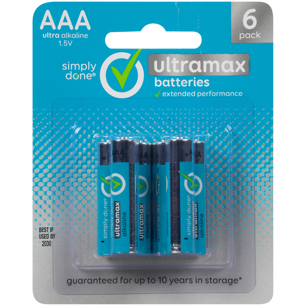 Simply Done Aaa Ultra Alkaline 1.5V Ultramax Batteries