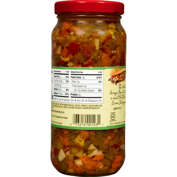 Mezzetta Mild Chicago Style Giardiniera Sandwich Mix