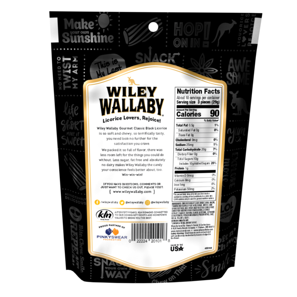 Wiley Wallaby Classic Black Licorice