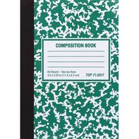 Top Flight Composition Book, Narrow Rule, 80 Sheet...
️