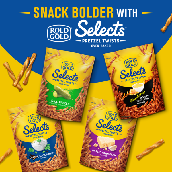 ROLD GOLD Selects Pretzels Twists Garlic Parmesan Flavored 16 Oz