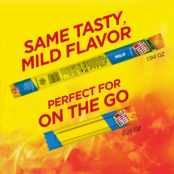 Slim Jim Smoked Meat Sticks, Mild Flavor