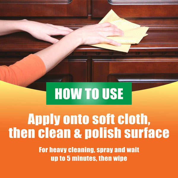 ORANGE GLO Wood Furniture 2-In-1 Clean & Polish Spray