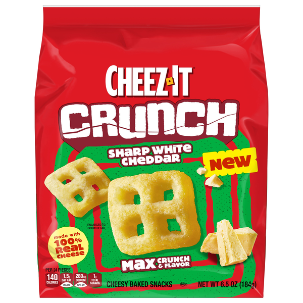 Cheez-It Sharp White Cheddar Cheesy Baked Snack