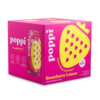 Poppi Prebiotic Soda, Strawberry Lemon️