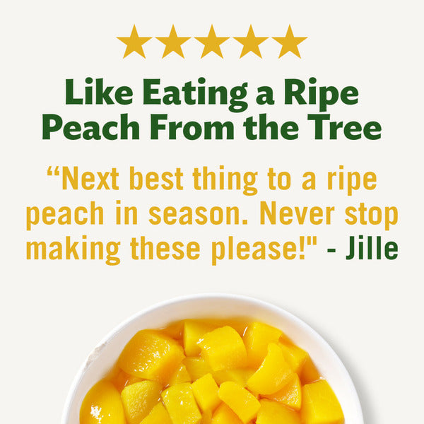 Del Monte No Sugar Added Diced Peaches Plastic Fruit Cup Snacks