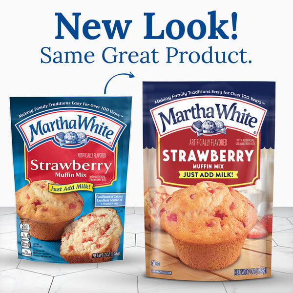 Martha White Strawberry Muffin Mix, 7 Oz Bag