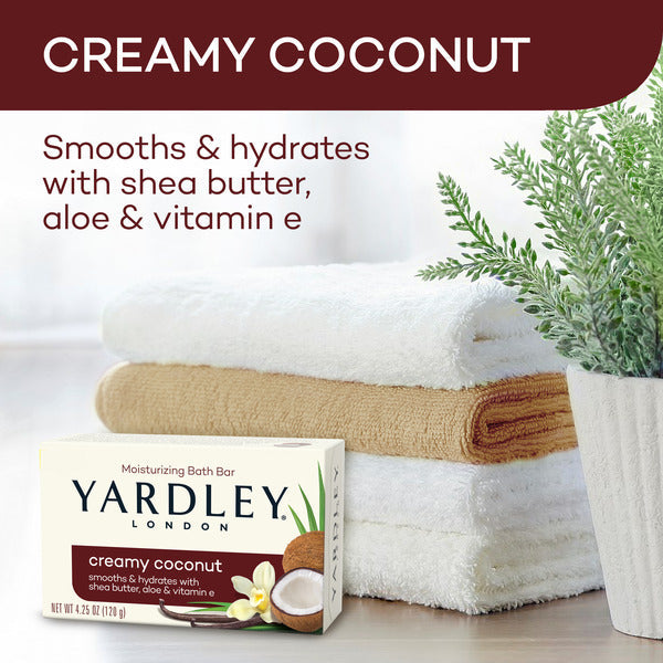 Yardley London Creamy Coconut Moisturizing Bath Bar