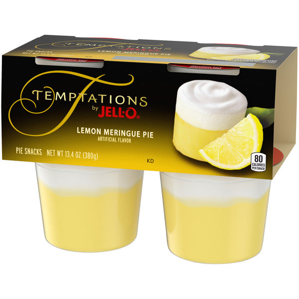 Jell-O Lemon Meringue Ready-to-Eat Pie Snack Cups
