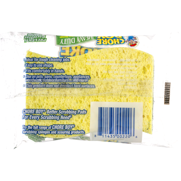 Chore Boy Scrubber Sponge, Two-Sided, Heavy Duty