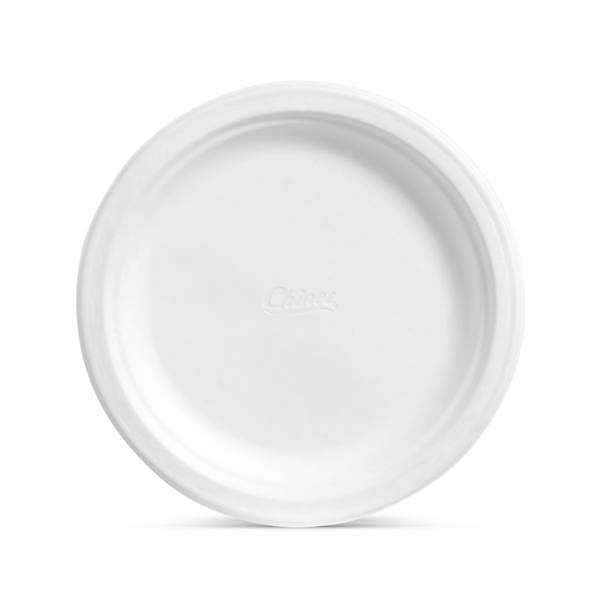 Chinet Classic White Dinner Plates, 10.375" DestGlow