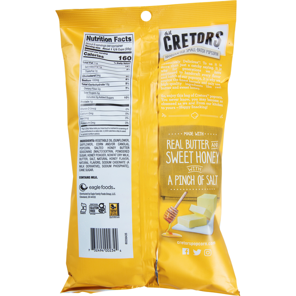 GH Cretors Popcorn, Honey Butter Kettle Corn