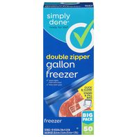 Simply Done Freezer Bags, Double Zipper, Gallon, B...
️ DestGlow