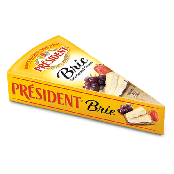 Président Soft Ripened Brie Cheese, Wedge