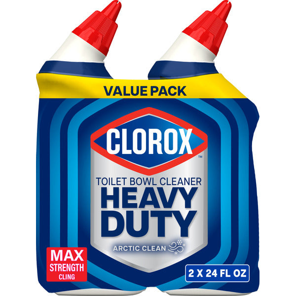 Clorox Toilet Bowl Cleaner Heavy Duty Stain and Ring Remover, Bleach Free, Arctic Clean