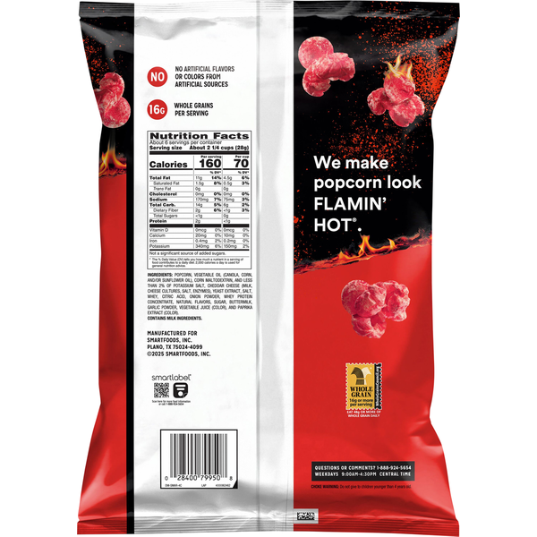 Smartfood Popcorn Cheetos Flamin Hot