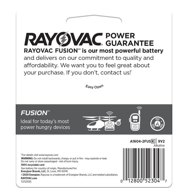 RAYOVAC 9V Batteries, Alkaline 9 Volt Batteries