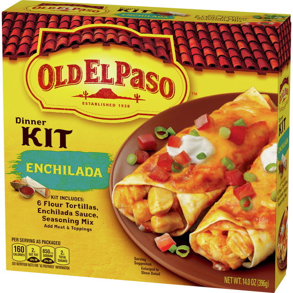 Old El Paso Enchilada Dinner Kit With Flour Tortillas, Enchilada Sauce & Seasoning Mix