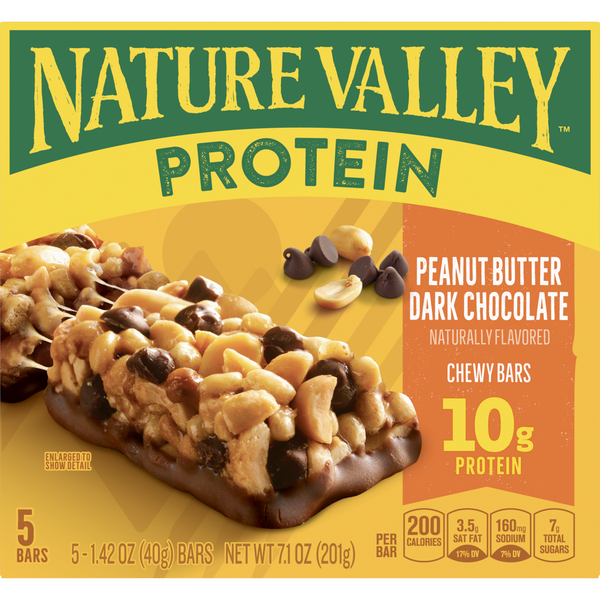 Nature Valley Protein Peanut Butter Dark Chocolate Chewy Snack Bars