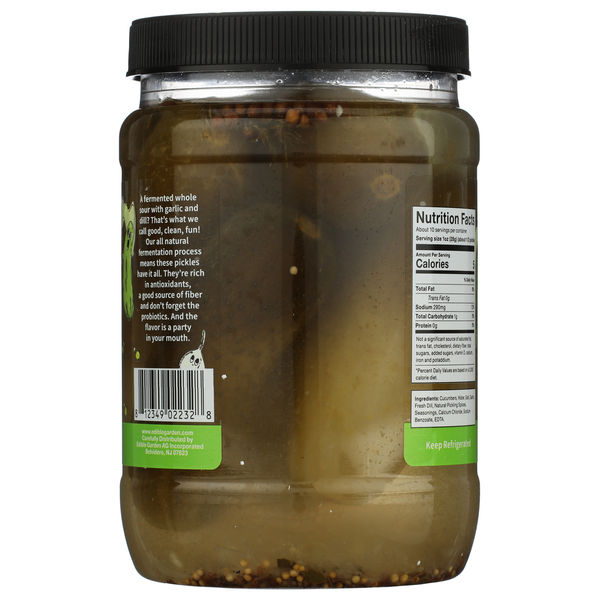 Pickle Party Fermented Whole Sour With Garlic & Dill
