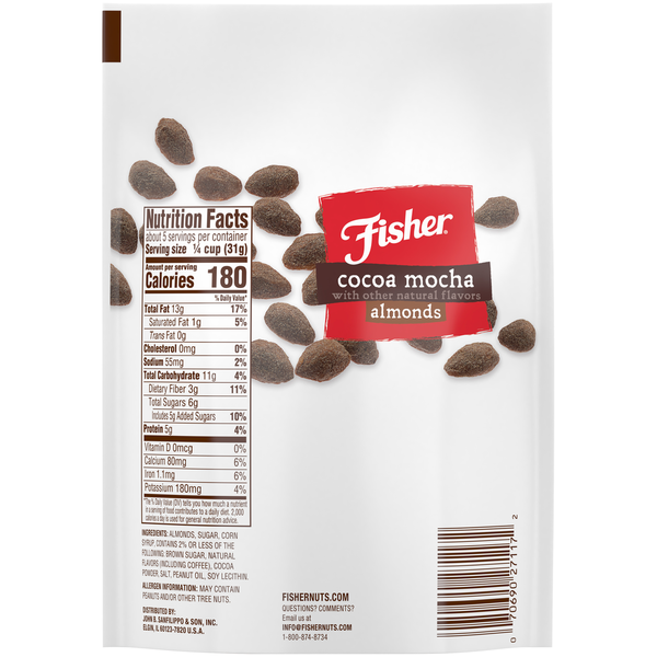 Fisher Cocoa Mocha Almonds