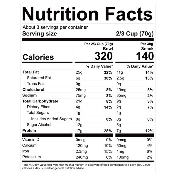 NuTrail 17g Protein Granola, No Sugar Added Chocolate